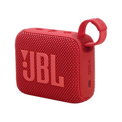 JBL Go 4 Ultra-Portable Bluetooth Speaker (4.2W, Red)